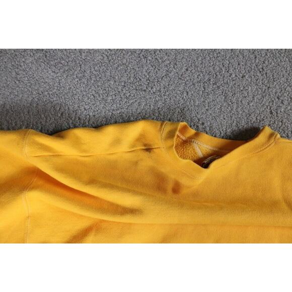 Looney Tunes Sweatshirt Vintage Taz Large Small Face Yellow 1995 USA - Picture 13 of 14